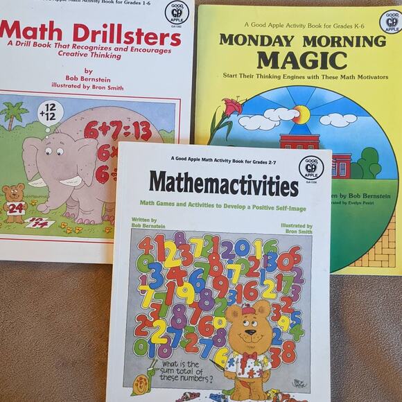 Good Apple Math Grade K-6, Mathemactivties Grade 2-7, Math Drillsters Grade 1-6 - Picture 1 of 14